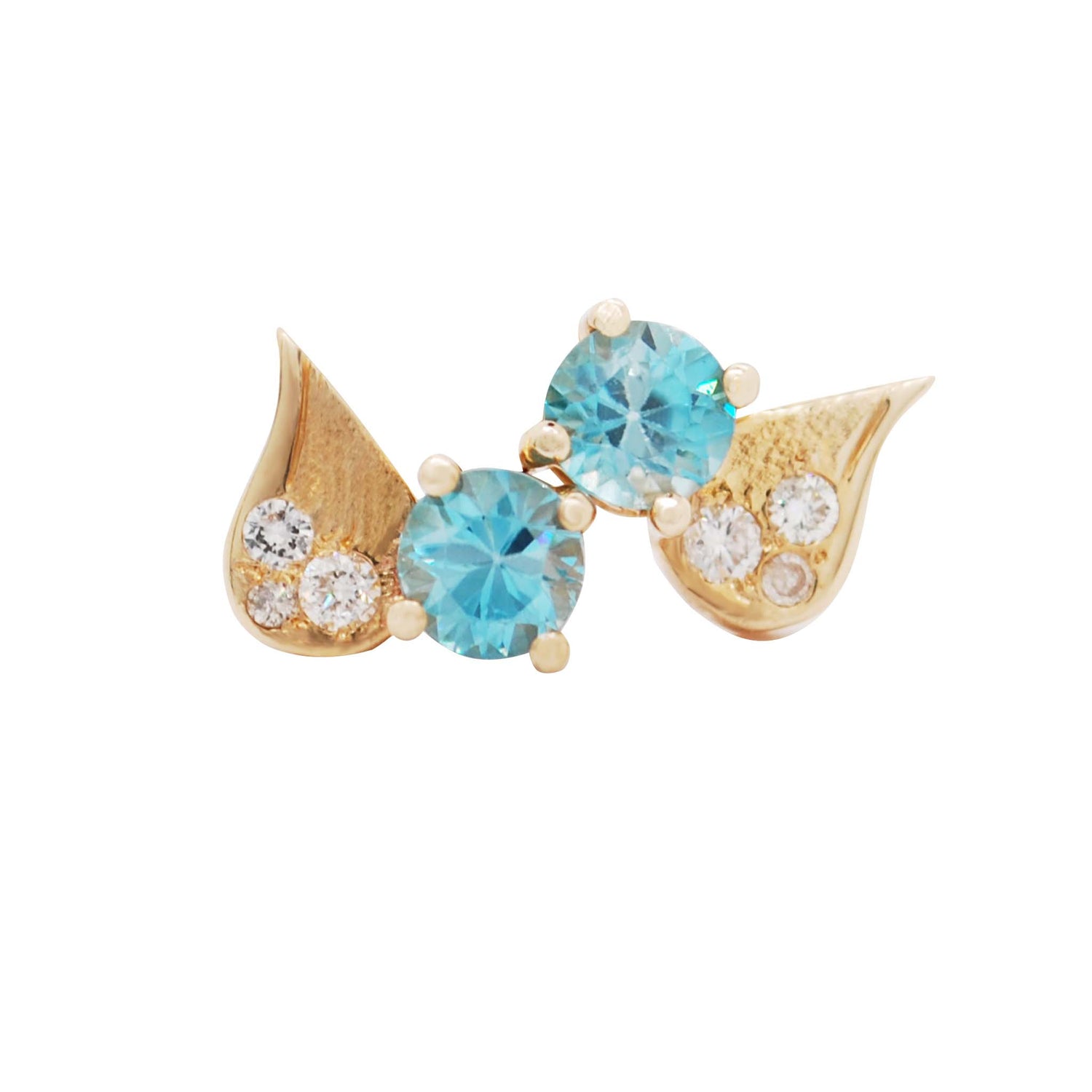 Blue Zircon Earrings